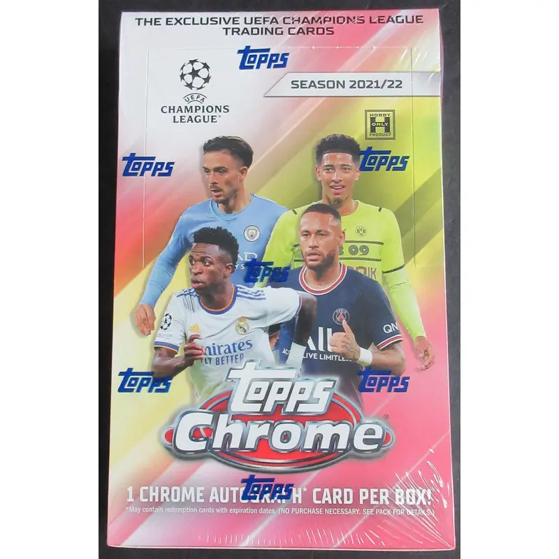2021/22 Topps Chrome UEFA Soccer Box (Hobby) (18/4)