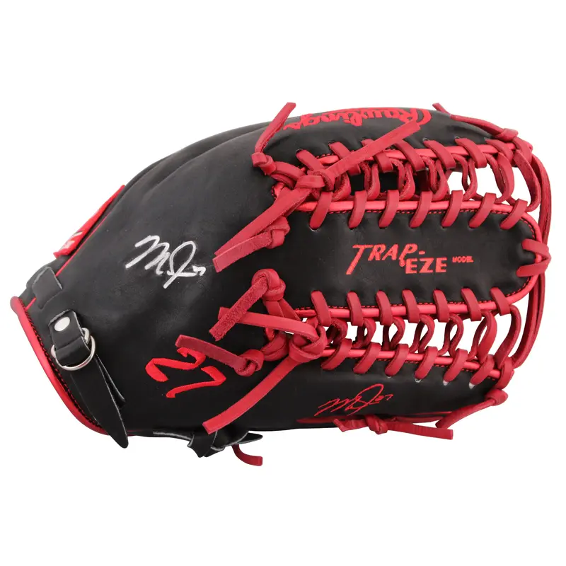 Angels Mike Trout Signed Black Rawlings Player Model Baseball Glove MLB & BAS 1
