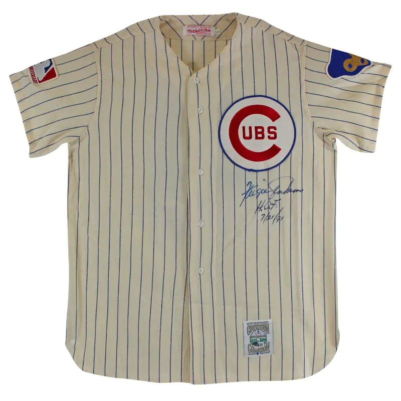 Cubs Fergie Jenkins "HOF 7/21/91" Signed Pinstripe CC M&N Jersey BAS #BD20034