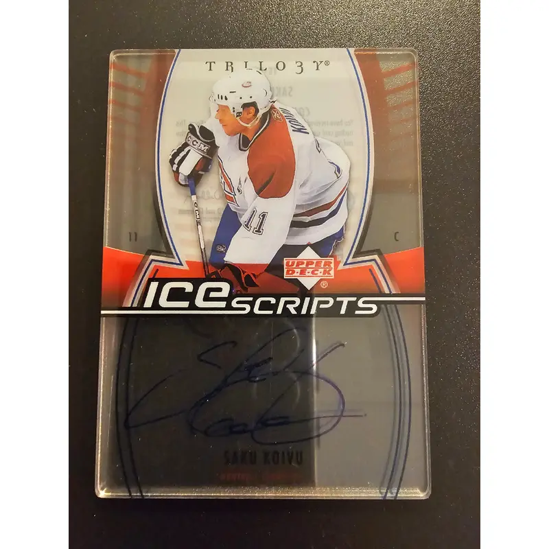 2006-07 Upper Deck Trilogy - Ice Scripts - Saku Koivu #IS-SK