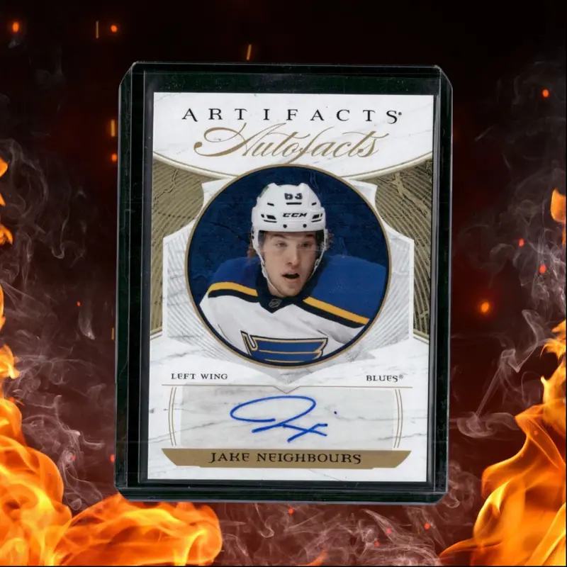 2022-23 Upper Deck Artifacts Jake Neighbours Auto Facts Auto #AF-JN