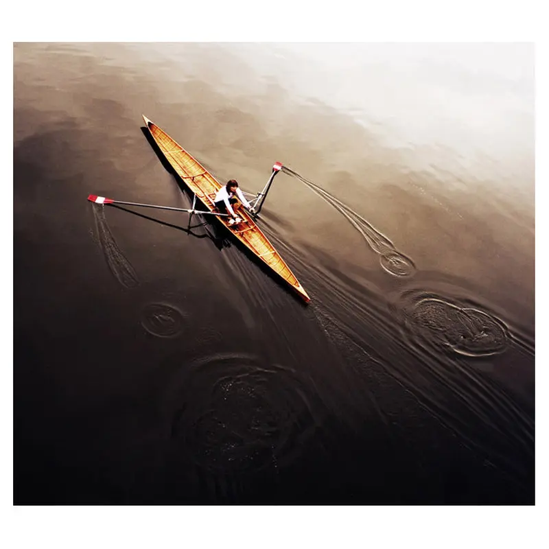 Rowing "Dragonfly" Solo Woman Workout Sports Art Poster Print - Eurographics Inc.