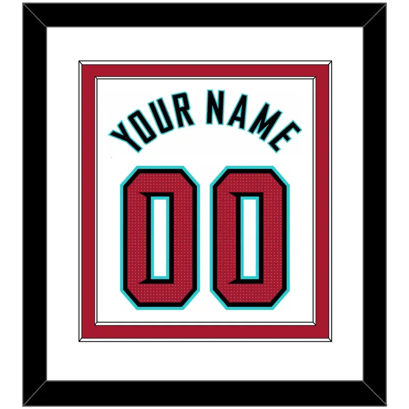 Arizona Name & Number - Home White - Double Mat 2