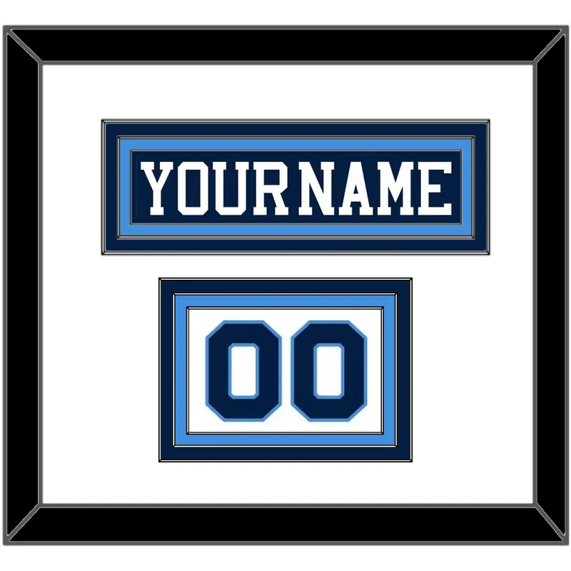 Pittsburgh Nameplate & Number (Shoulder) - Road Blue (1977-1980) - Triple Mat 1