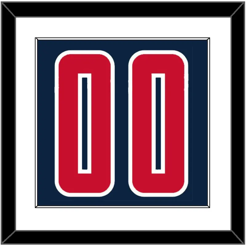 Washington Number - Blue Icon - Single Mat 1