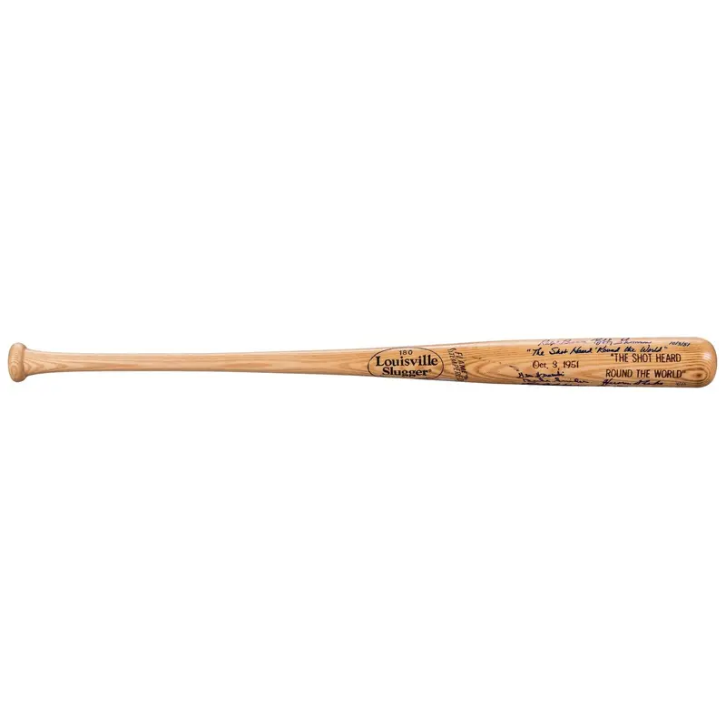1951 NY Giants & Brooklyn Dodgers Signed Bat Willie Mays Shot Heard 'Round World
