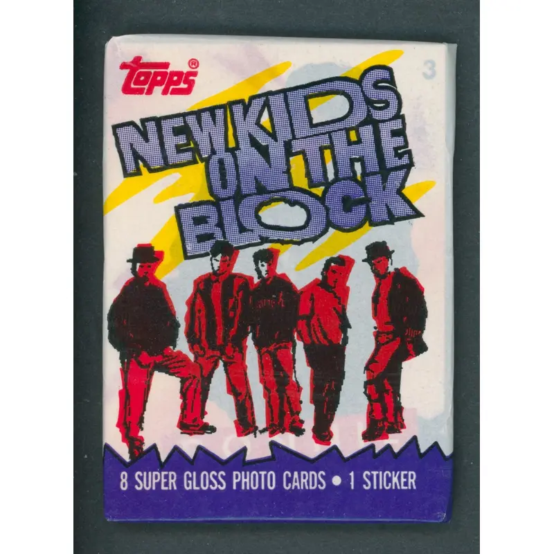 1989 Topps New Kids On The Block Unopened Wax Pack