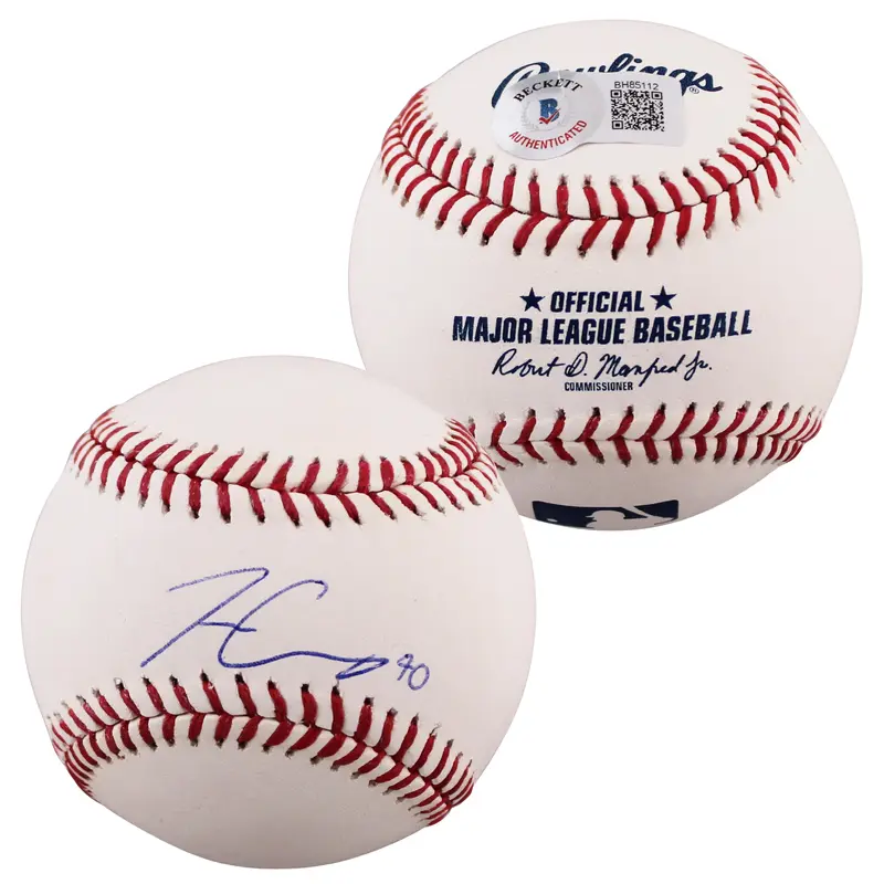 Nationals Josiah Gray Authentic Signed OML Baseball Autographed BAS #BH85112