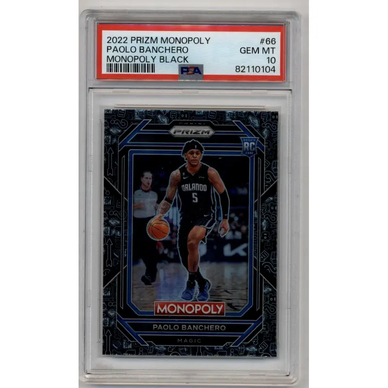Paolo Banchero 2022-23 Monopoly Black #66 PSA 10 Gem Mint 0104
