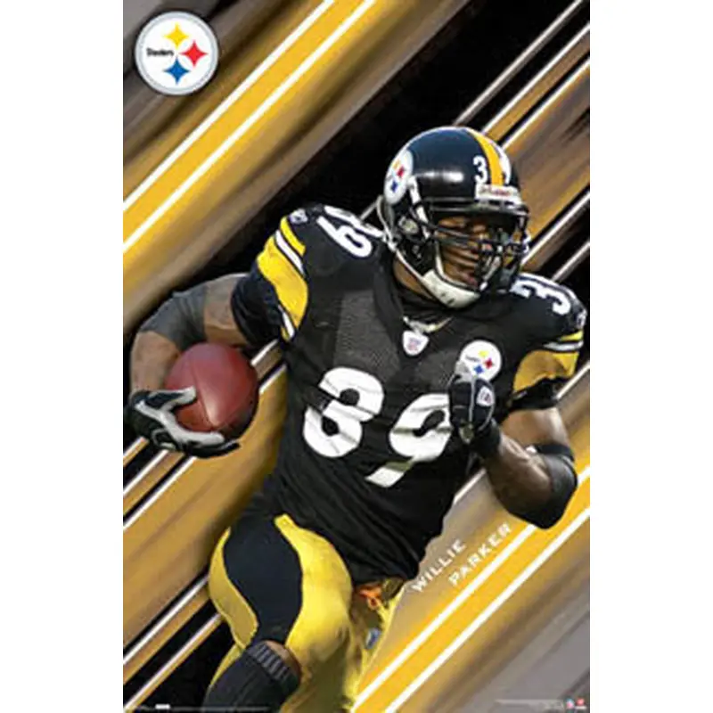Willie Parker "Fast Willie" Pittsburgh Steelers Poster - Costacos 2007
