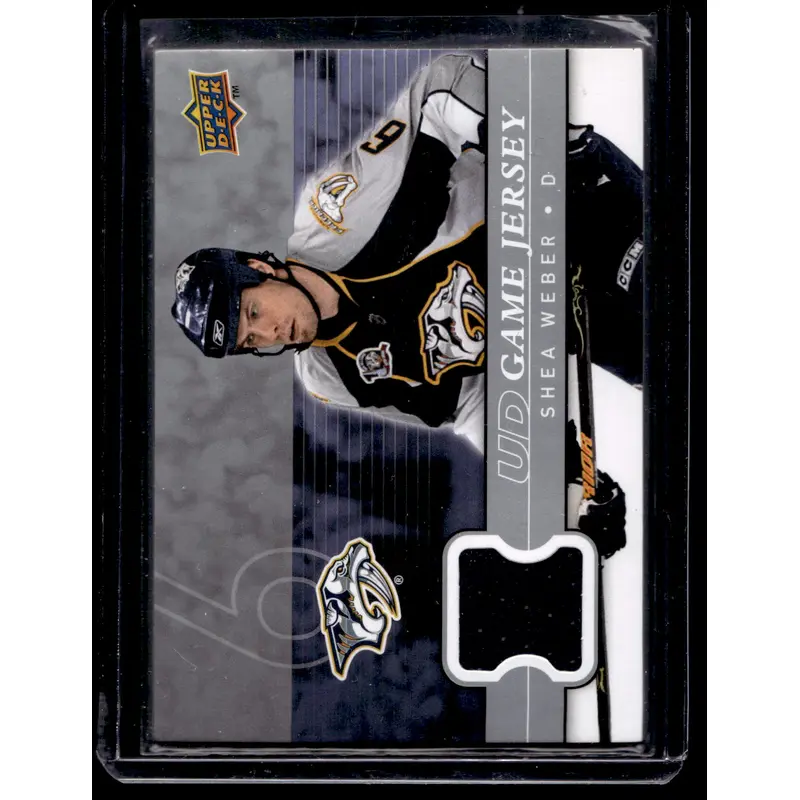2008-09 Upper Deck - UD Game Jersey Series 2 Shea Weber #GJ2-SW