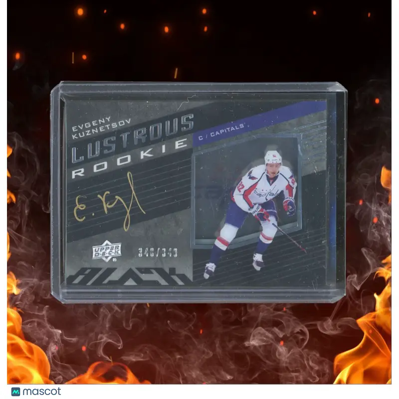 2014-15 Upper Deck Black Evgeny Kuznetskov Lustrous Rookie Auto 348/349 #LR-EK