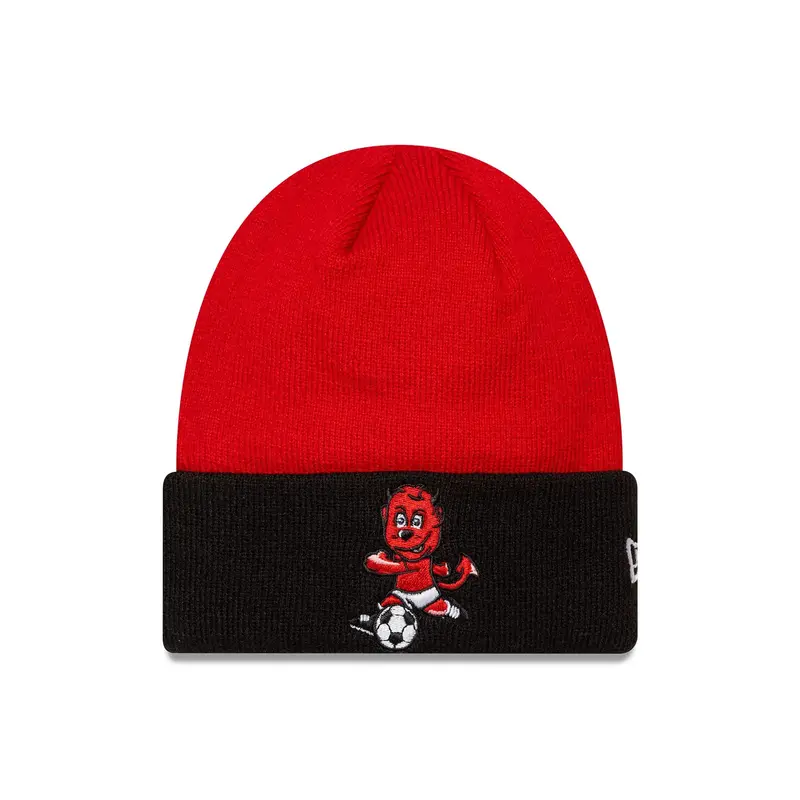 Youth Fred The Red Manchester United FC Red Cuff Knit Beanie Hat