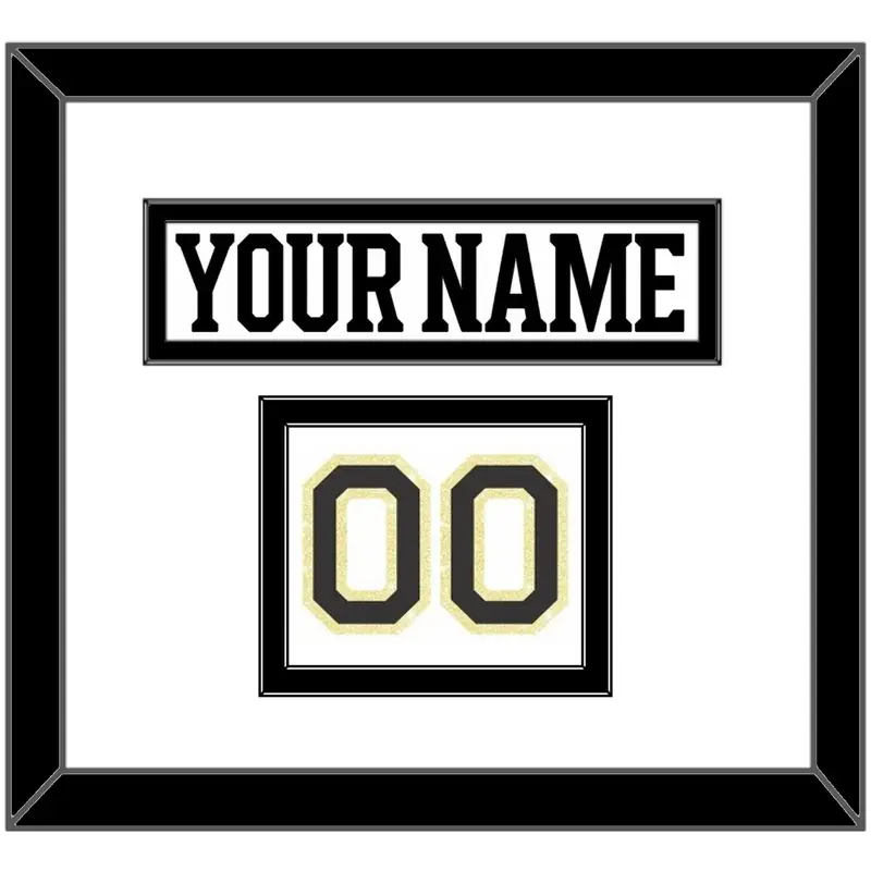 Boston Nameplate & Number (Shoulder) - Centennial Road White - Double Mat 2