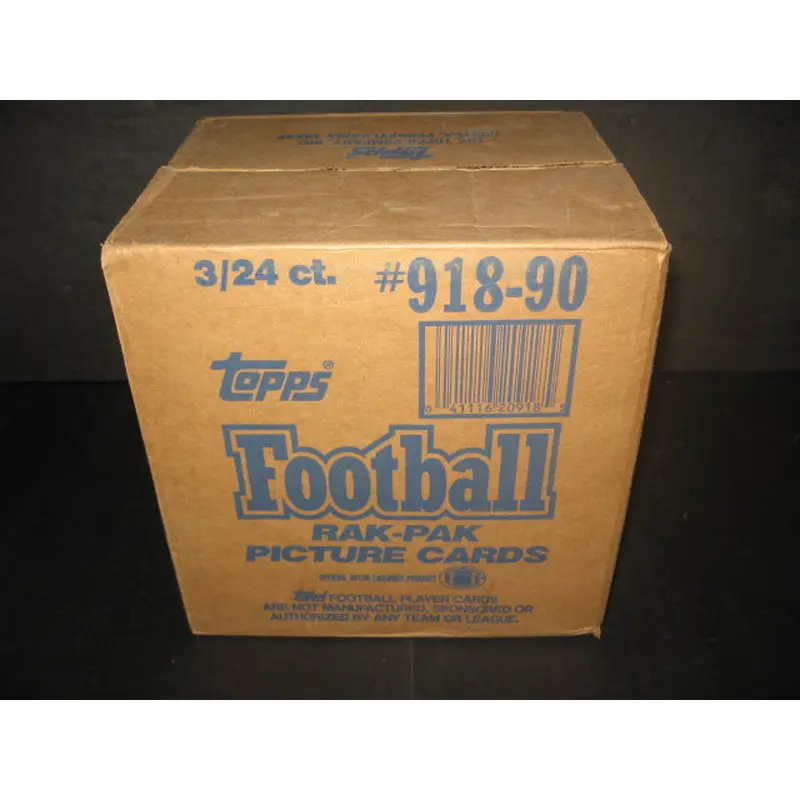 1990 Topps Football Rack Pack Case (3 Box)