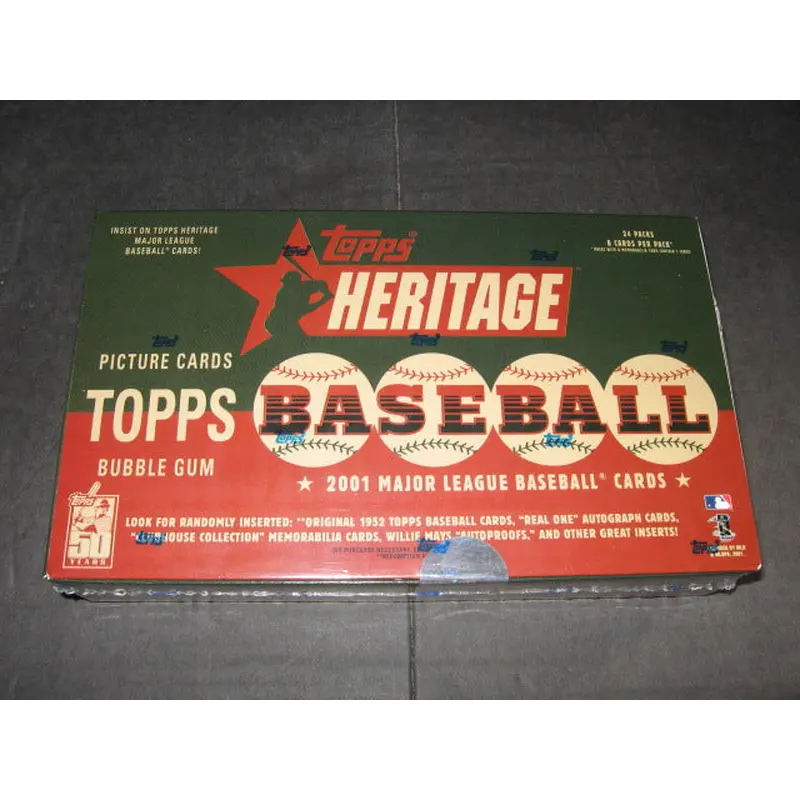 2001 Topps Heritage Baseball Box (Retail)