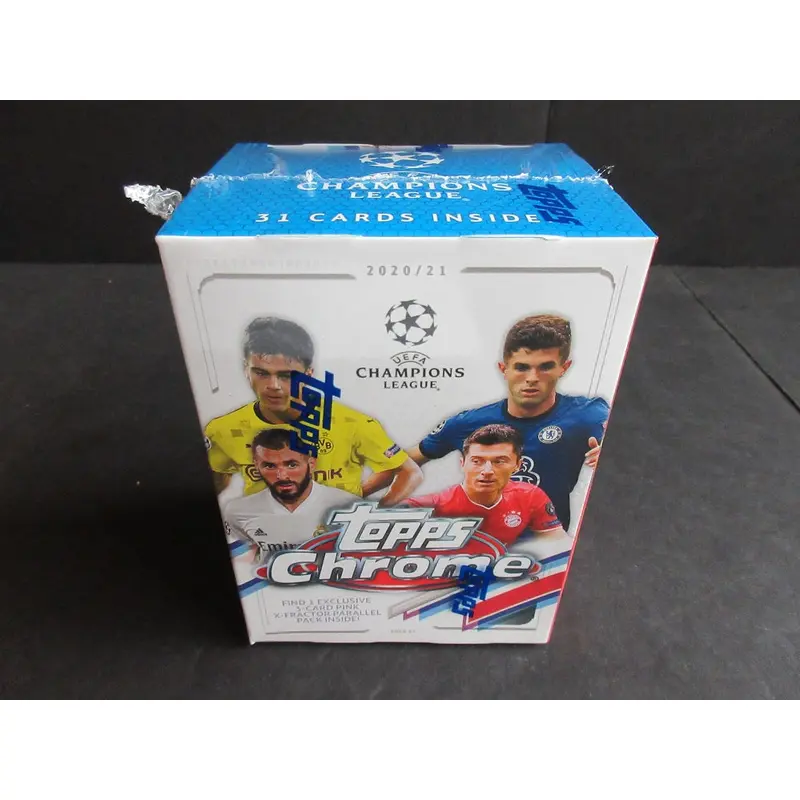 2020/21 Topps Chrome UEFA Soccer Blaster Box (8/4 plus 1/3)