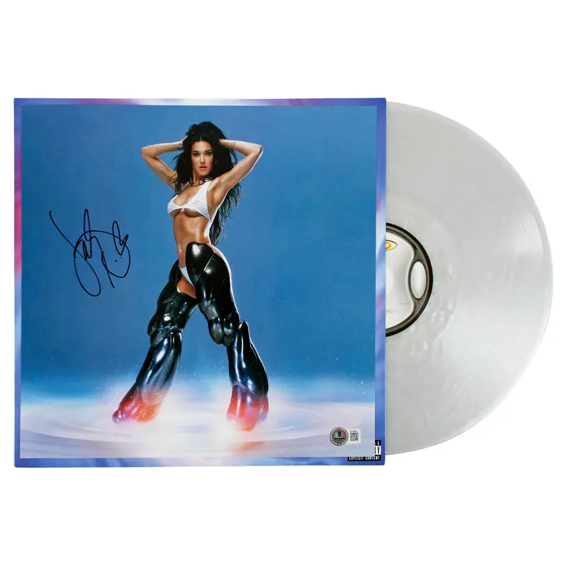 Katy Perry Authentic Signed 143 Album Flat w/ Album & Vinyl Autographed BAS