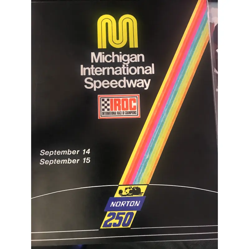 1973 IROC Norton 250 Michigan Speedway Indy Car Race Program