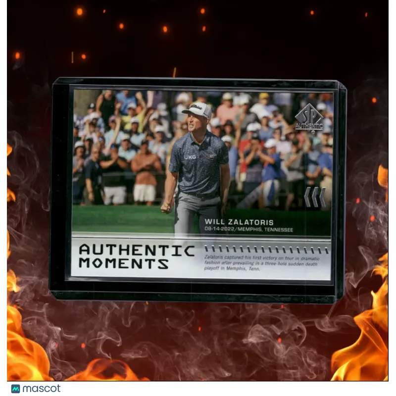 2024 Upper Deck Portfolio Will Zalatoris Authentic Moments Rookie #27
