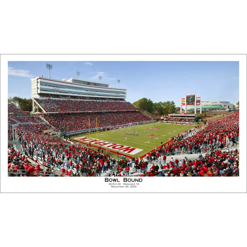 NC State Wolfpack Football "Bowl Bound" (11/16/05) Premium Poster - Sofa Galleria