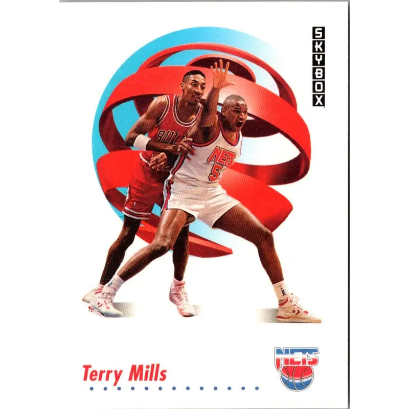 1991 SkyBox Terry Mills #184 Rookie