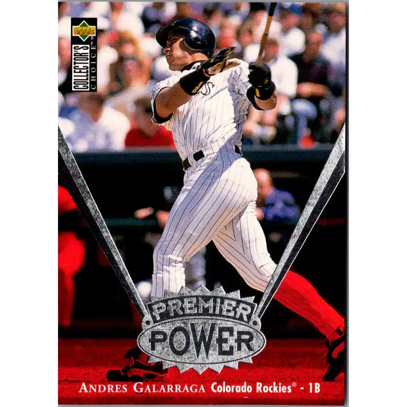1997 Collector's Choice Premier Power Andres Galarraga #PP6