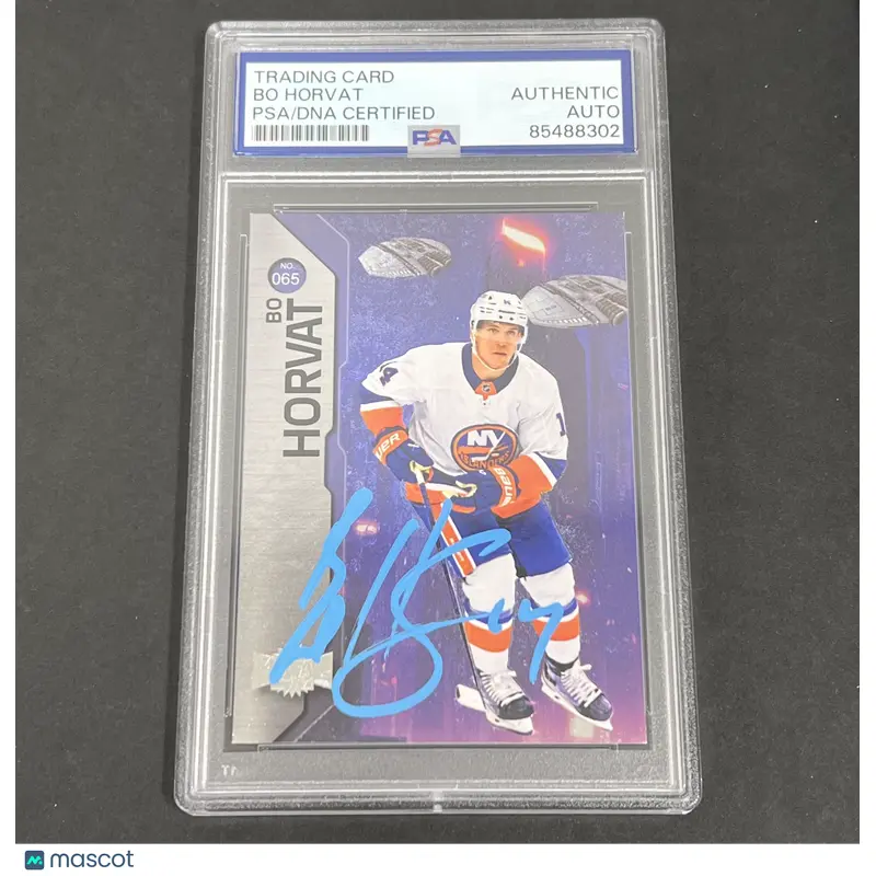 2023 Metal Hockey Universe #65 Bo Horvat Skybox signed card PSA