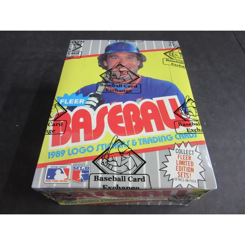 1989 Fleer Baseball Unopened Wax Box (FASC) (Code 83332)