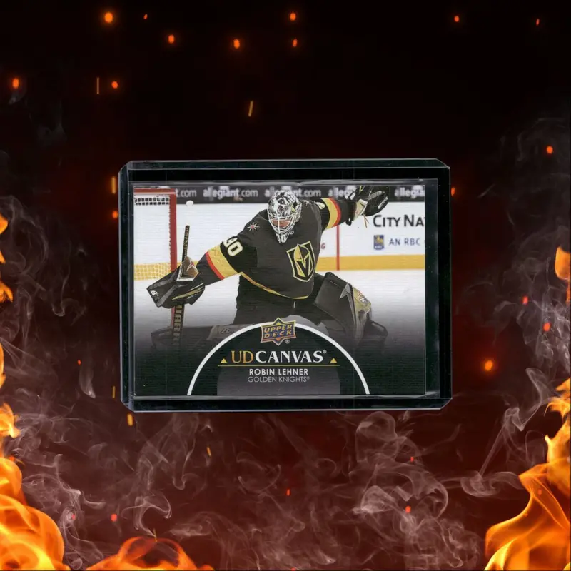 2021-22 Upper Deck UD Canvas Black Robin Lehner #C81