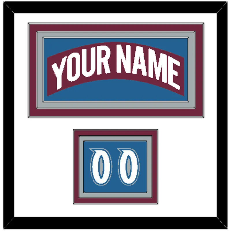 Colorado Nameplate & Number (Shoulder) - Road Burgundy (1999-2001) - Triple Mat 1