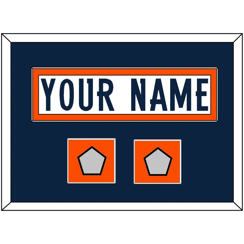 Denver Nameplate & 2 Super Bowl Jersey Patches - Road White (1997-2023) - Single Mat 5