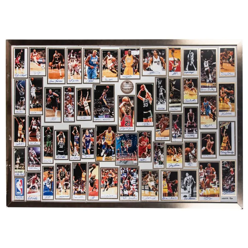 Michael Jordan Kobe Bryant LeBron James Signed Legends Of The Game Art