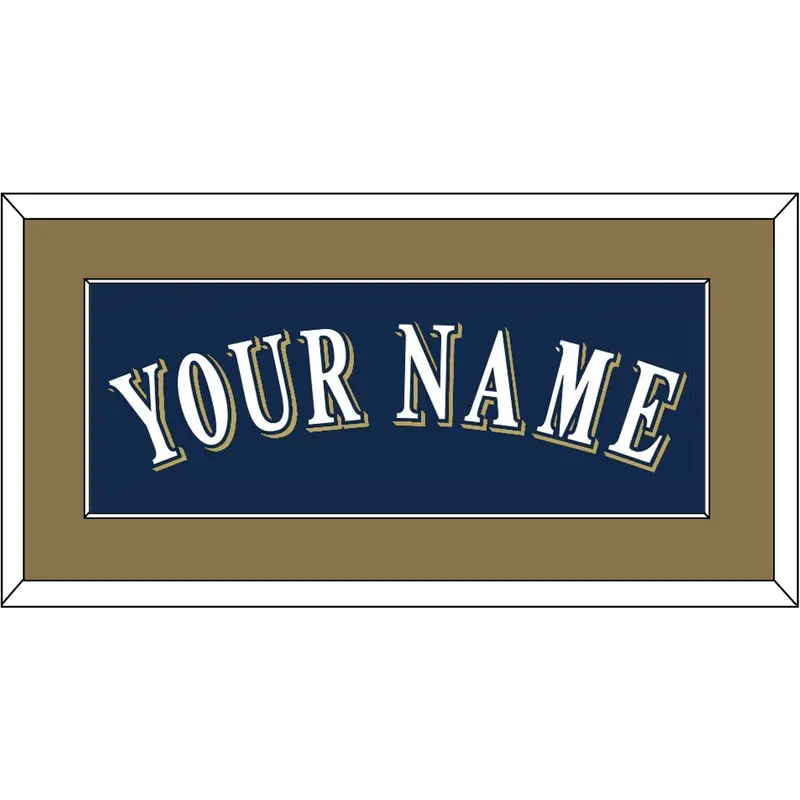 Milwaukee Name - Alternate Road Navy (2016-2019) - Single Mat 2