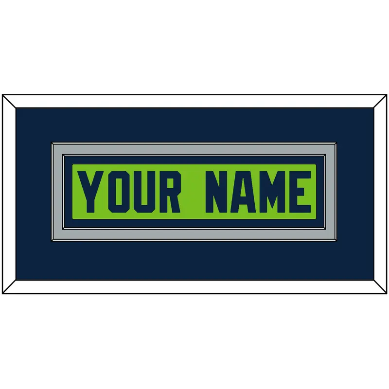 Seattle Nameplate - Alternate Green - Double Mat 2