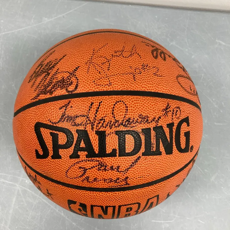 1993-94 Golden State Warriors Team Signed Official NBA Game Basketball Team LOA
