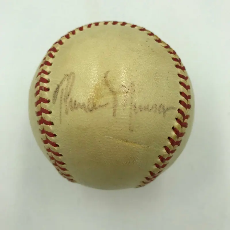Thurman Munson Single Signed Autographed American League Cronin Baseball JSA COA