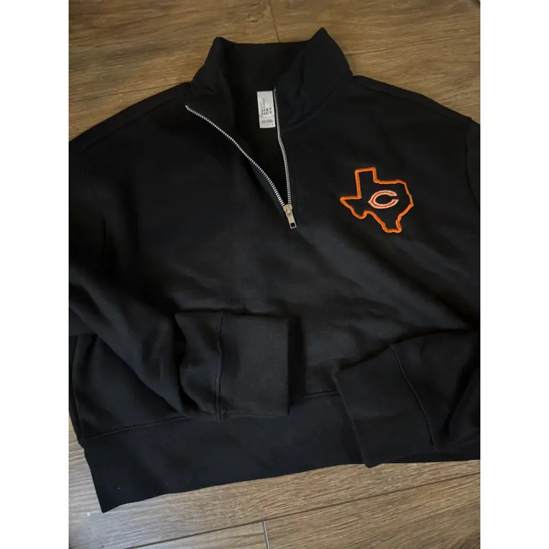Half Top 1/4 ZIp Sweatshirt -large