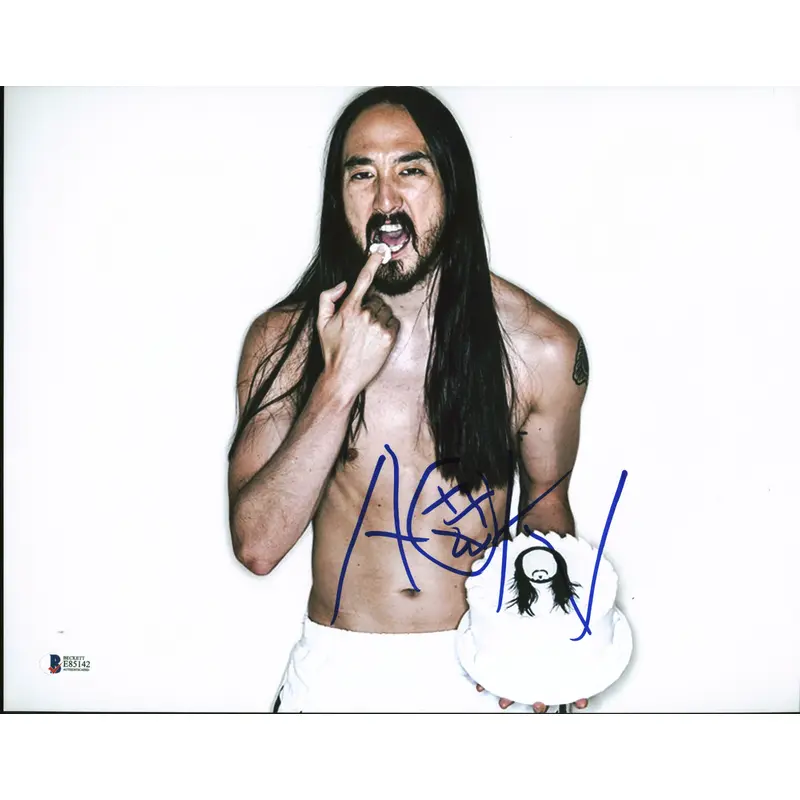 Steve Aoki DJ & Producer Authentic Signed 11x14 Photo Autographed BAS #E85142