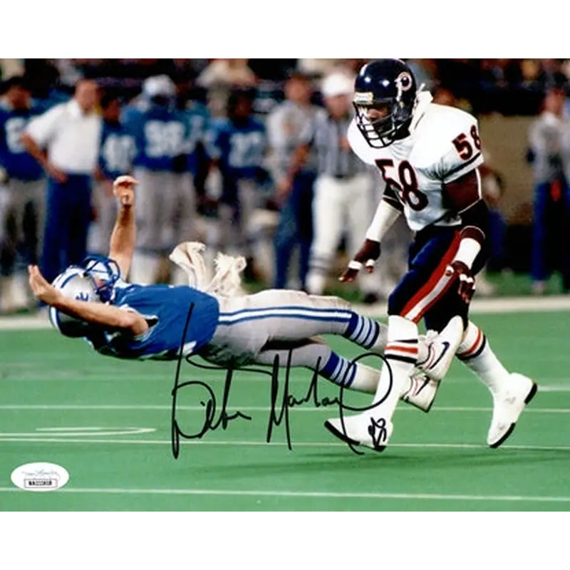 Wilber Marshall Autographed Chicago Bears (Lay Out Lions QB) 8x10 Photo - JSA