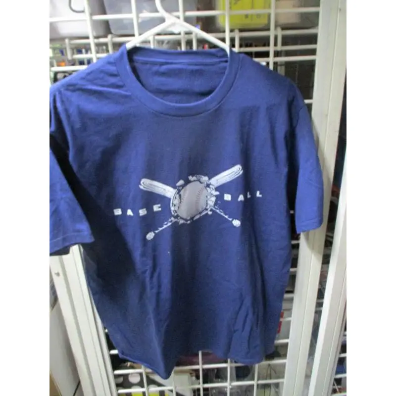 Navy Baseball Shirt Adult Size Medium