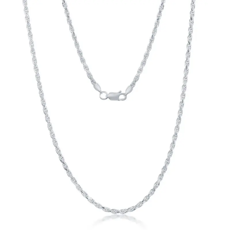 Sterling Silver 2.3MM Rope Chain