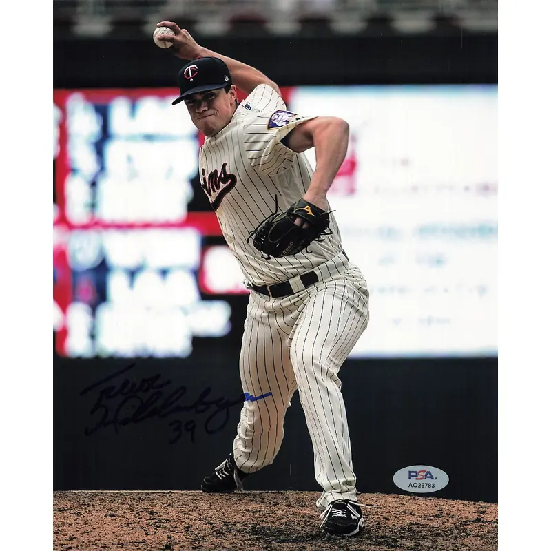 Trevor Hildenberger signed 8x10 photo PSA/DNA Minnesota Twins Autographed